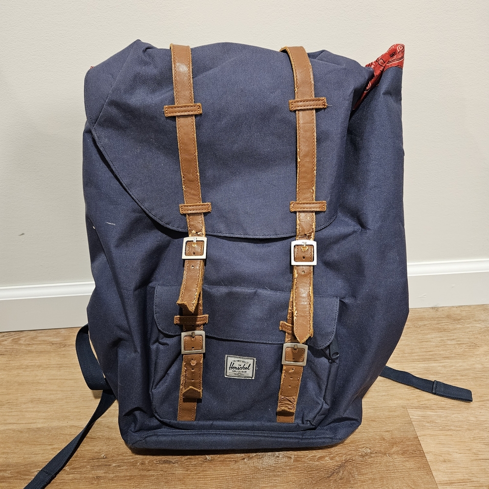 Herschel Supply Company Navy and Brown Men's Backpack